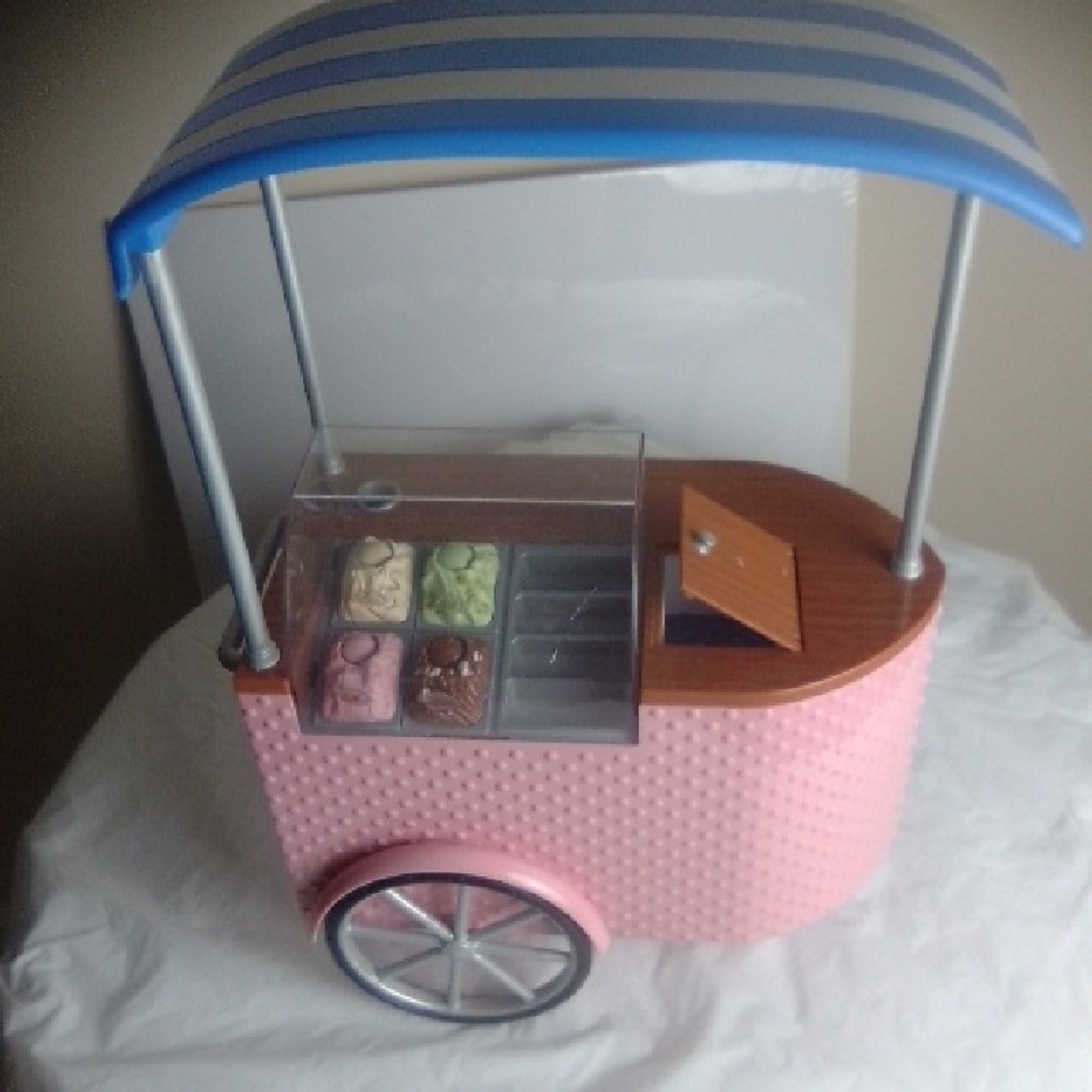 VITANGE OUR GENERATION Kids Ice Cream Cart Playset - Pink and Blue - Picture 4 of 8